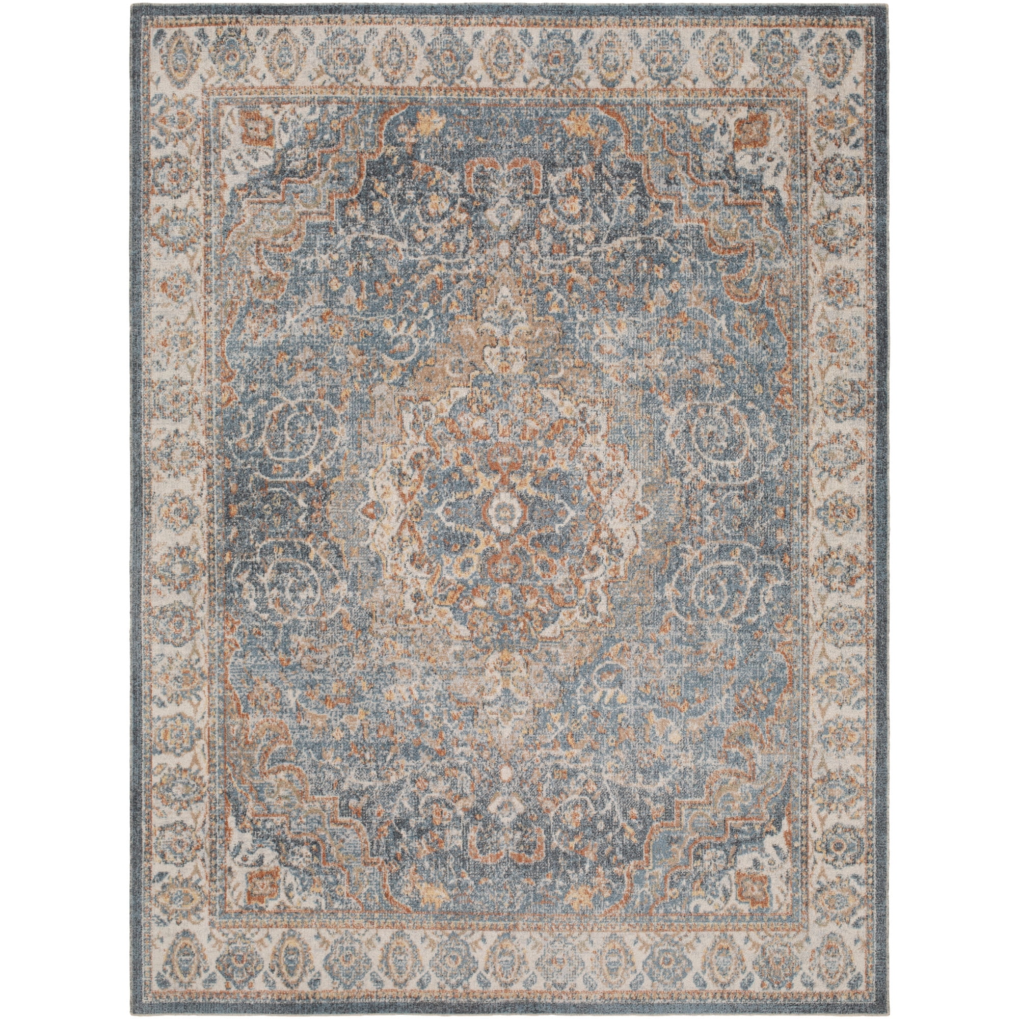 Artistic Weavers  Denim 2'7" x 7'3"  Machine Washable Runner Area Rug