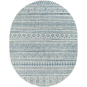 Artistic Weavers Eagean Oriental Area Rug, Dark Blue ,7'10" x 10' Oval