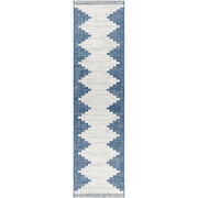 Artistic Weavers Eagean Oriental Runner Area Rug, Bright Blue ,2'7" x 10'