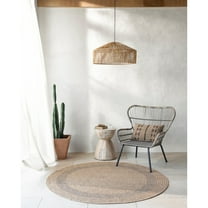 Artistic Weavers Encore Outdoor Area Rug, 5'1" x 5'1", Tan/Charocal