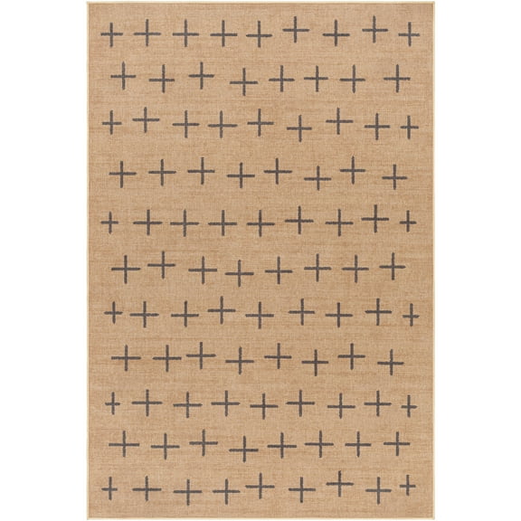 Artistic Weavers Ez Jute Machine Washable Area Rug, 3' x 5', Natural/Grey