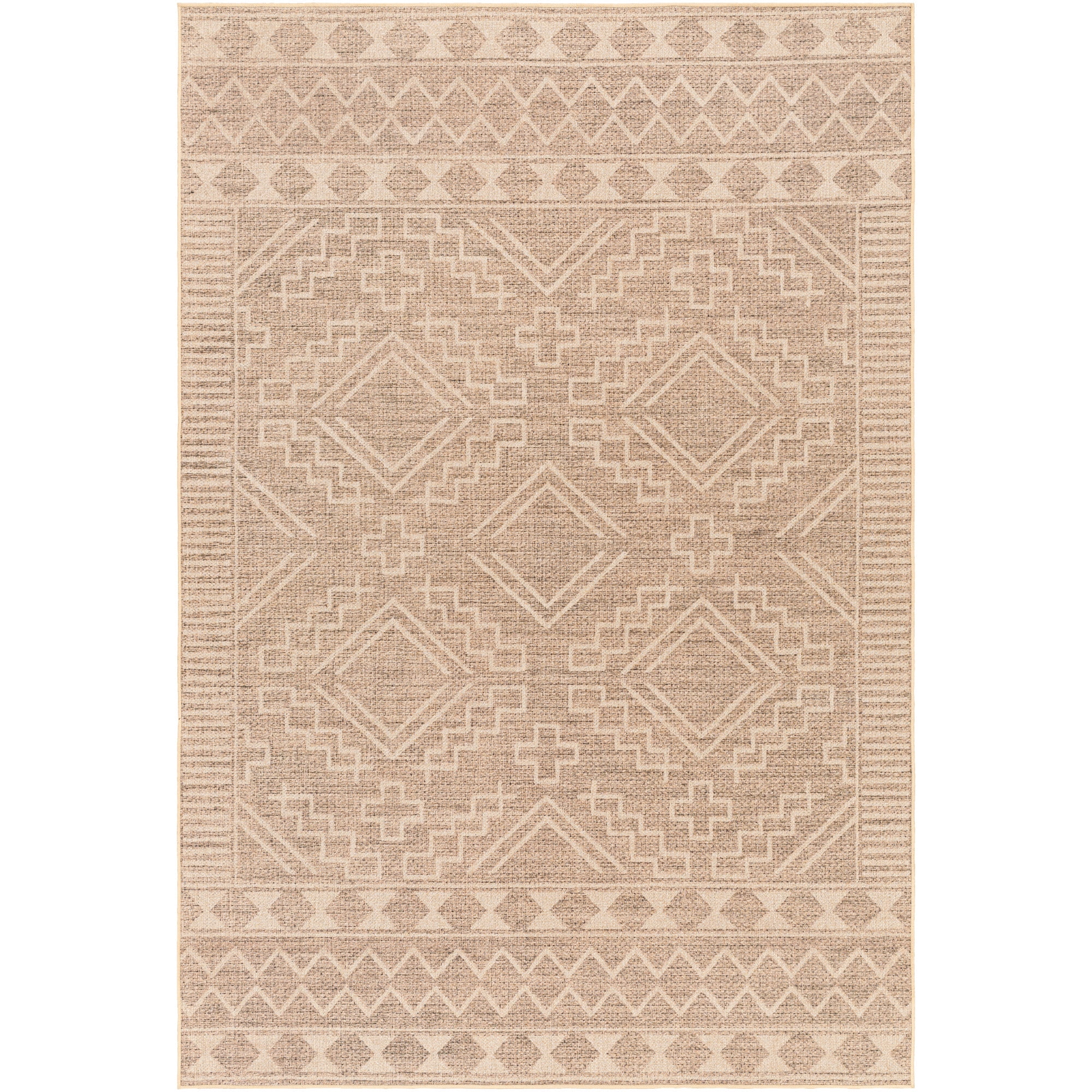 Artistic Weavers Ez Jute Machine Washable Area Rug, 5' x 8', Natural/White