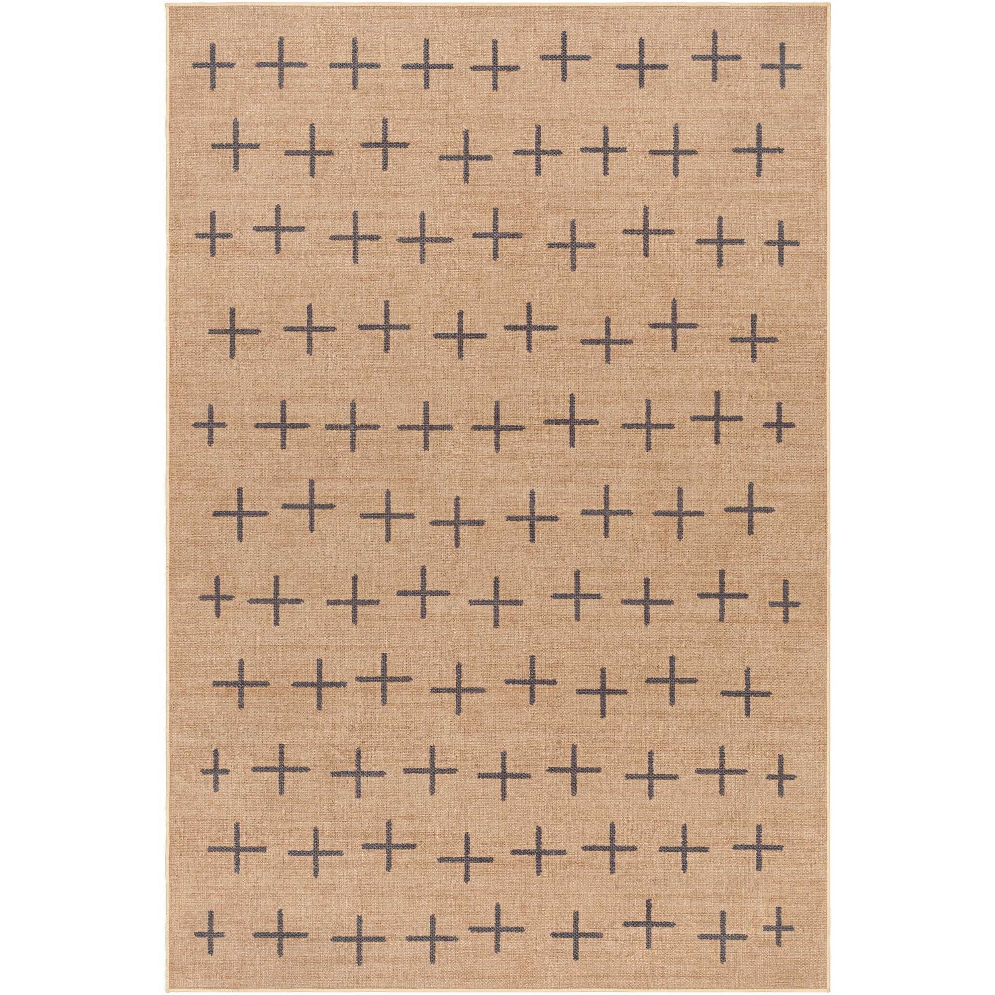 Artistic Weavers Ez Jute Machine Washable Area Rug, 6' x 9', Natural/Grey