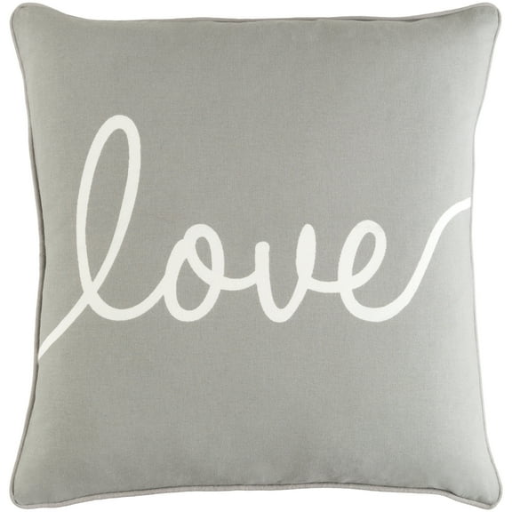 Artistic Weavers Glyph Romantic Love 18" x 18" Pillow (with Down Fill)