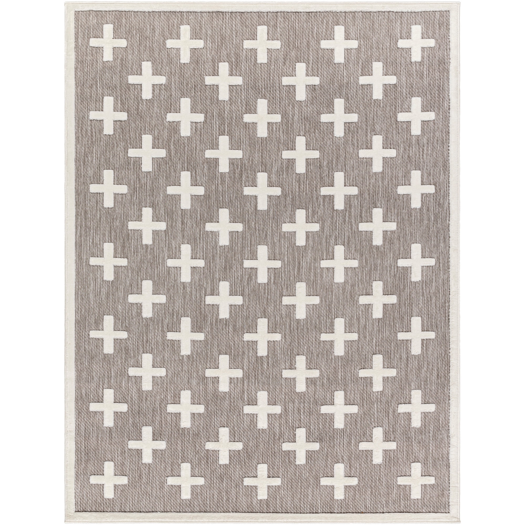 Artistic Weavers  Gray 7' x 9'  Indoor/Outdoor Rectangle Area Rug