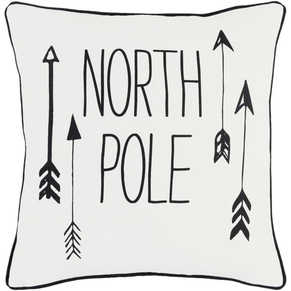 Artistic Weavers HOLI7243-1818 18 x 18 ft. Square Holiday North Pole Woven Throw Pillows Cover