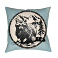 thumbnail image 1 of Artistic Weavers LGCB2000-2222 Artistic Weavers Lodge Cabin Raccoon Ridge Poly Filled Pillow - Sky Blue, Black & Beige - 22 x 22 ft., 1 of 7