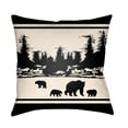 thumbnail image 1 of Artistic Weavers LGCB2055-2222 Artistic Weavers Lodge Cabin Woodland Poly Filled Pillow - Black & Beige - 22 x 22 ft., 1 of 7