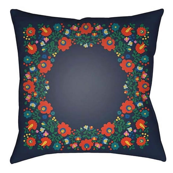 Artistic Weavers LOTA1307-2626 Lolita Square Pillow, Poppy Red & Teal - 26 x 26 ft.