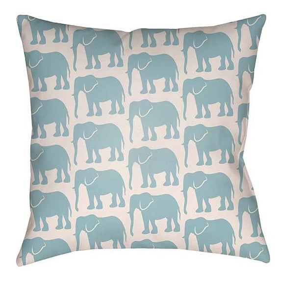 Artistic Weavers LOTA1410-1616 Lolita Square Pillow, Light Blue & Ivory - 16 x 16 in.