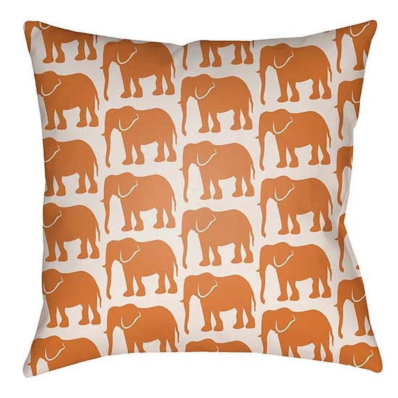 Artistic Weavers LOTA1414-2020 Lolita Square Pillow Tangerine & Ivory - 20 x 20 in.