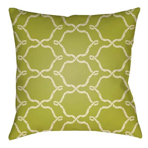 Artistic Weavers LTCH1344-2626 Litchfield Square Pillow, Lime Green & Ivory - 26 x 26 ft.