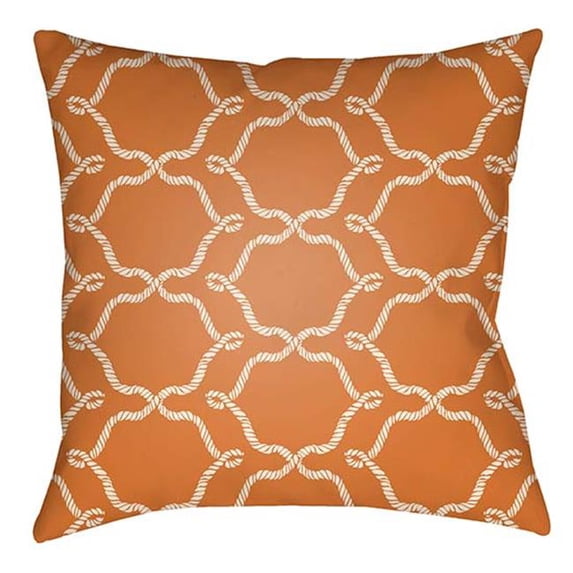 Artistic Weavers LTCH1349-2626 Litchfield Square Pillow, Tangerine & Ivory - 26 x 26 ft.