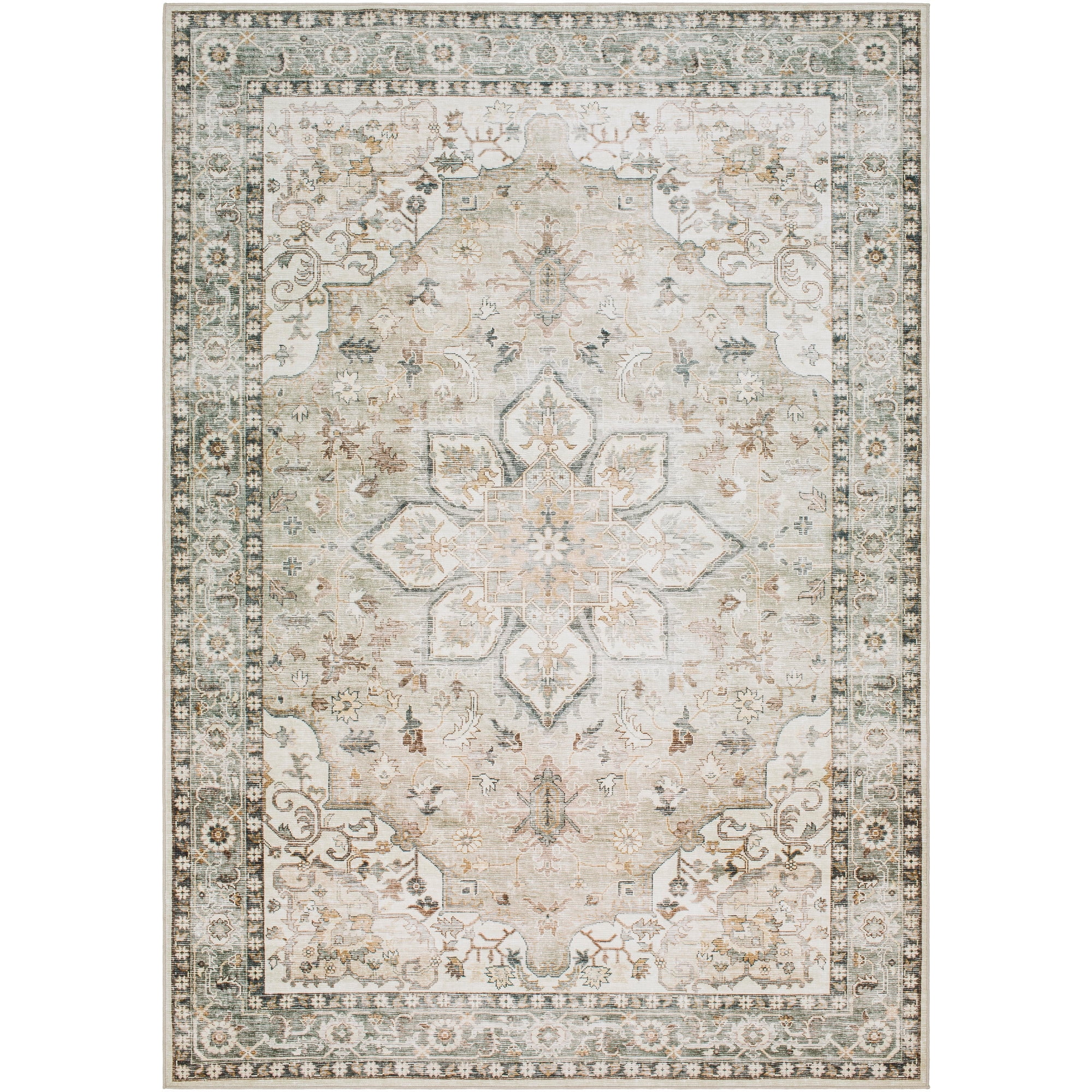 Artistic Weavers Lavable Machine Washable Area Rug, 3'6" x 5'6", Sage