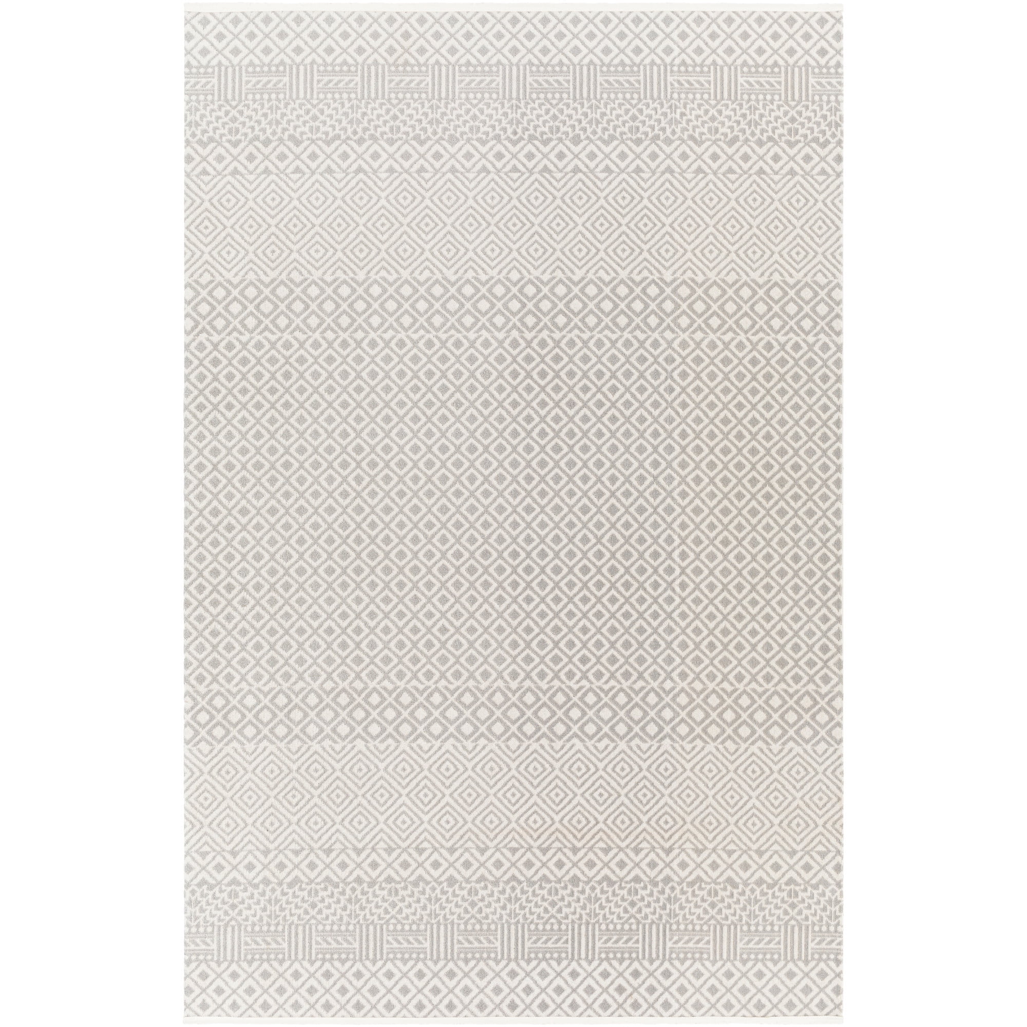 Artistic Weavers Lavadora Tribal Machine Washable Area Rug, Gray ,9'2" x 12'