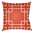 thumbnail image 1 of Artistic Weavers LTCH1131-2626 Litchfield Square Pillow, Poppy Red & Ivory - 26 x 26 ft., 1 of 7