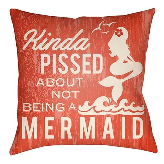 Artistic Weavers Litchfield Mermaid Pillow Poly Filled 26' x 26'