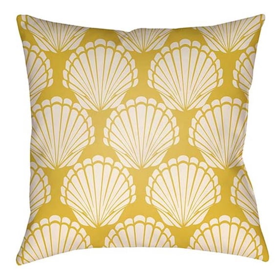 Artistic Weavers LTCH1482-2020 Litchfield Square Pillow, Bright Yellow & Ivory - 20 x 20 ft.