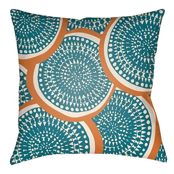 Artistic Weavers LTCH1374-2626 Litchfield Square Pillow, Teal & Ivory - 26 x 26 ft.