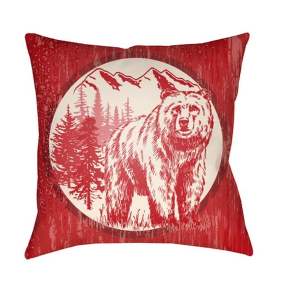 Artistic Weavers Lodge Cabin Bear Throw Pillow