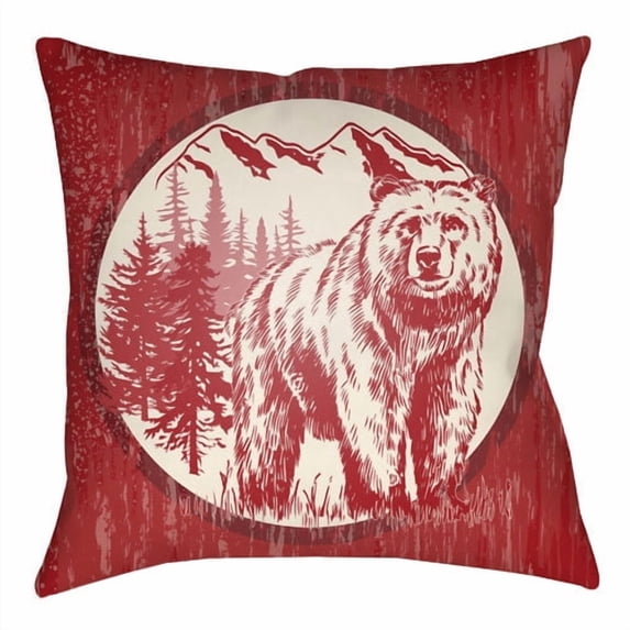 Indoor Outdoor LGCB2012-1818 Square 18" x 18" Pillow Cover + Polyfill