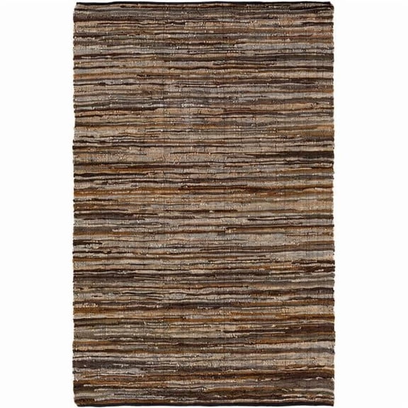 Artistic Weavers Log Cabin Nature Area Rug, Brown ,6' x 9'