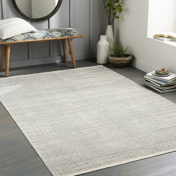 Livabliss Lonerock Light Global 7' x 9' Machine Washable Indoor Area Rug