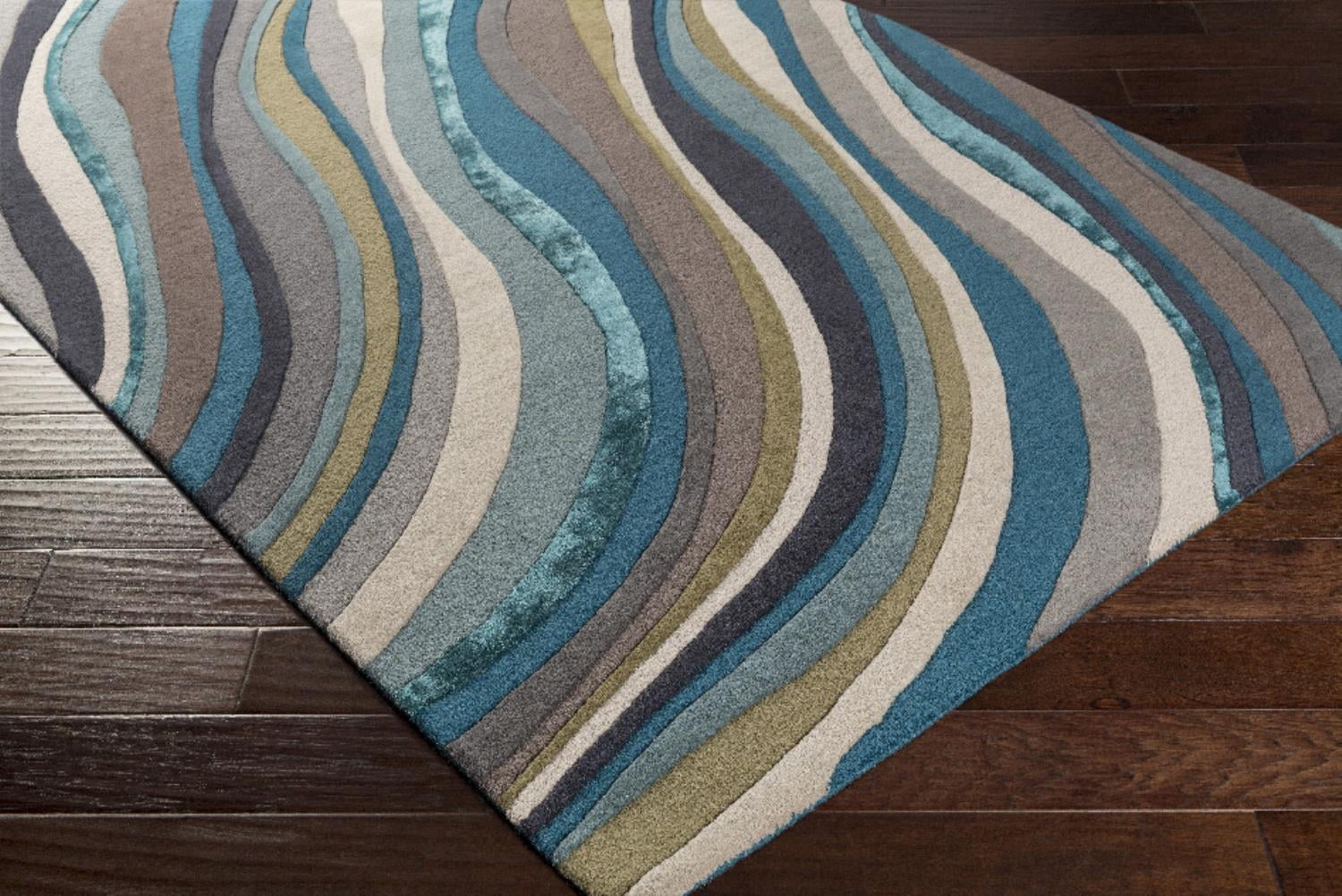 Artistic Weavers Lounge Carmen Blue 5' x 8' Modern Abstract Area Rug