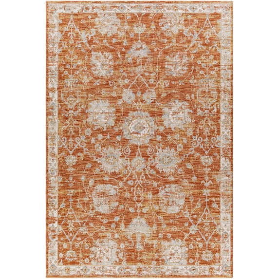 Artistic Weavers Medallion Traditional Area Rug, Brick Red, 123 in x 94 in