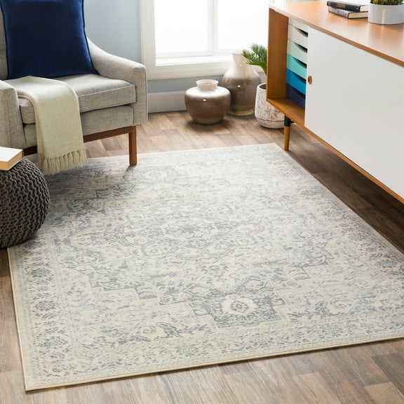 Artistic Weavers Monaco Medallion Area Rug, Cream / Gray ,7'10" x 10'2"