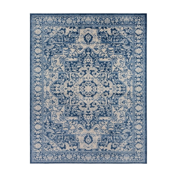 Artistic Weavers Monaco Medallion Area Rug, Navy / Cream ,2' x 2'11"