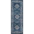 thumbnail image 1 of Artistic Weavers  Navy 2'7" x 14' Traditional Runner Area Rug, 1 of 5