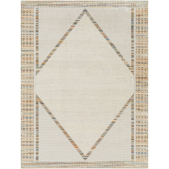 Artistic Weavers Oatmeal/Multi 7' x 9' Machine Washable Rectangle Area Rug