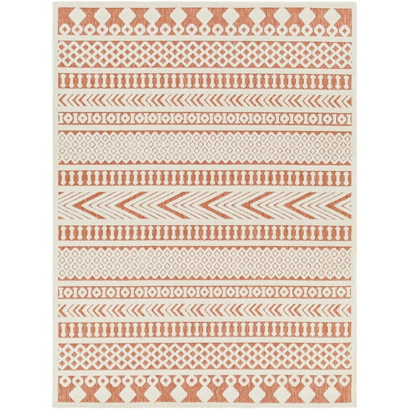 Artistic Weavers  Red 8' x 10'  Indoor/Outdoor Rectangle Area Rug