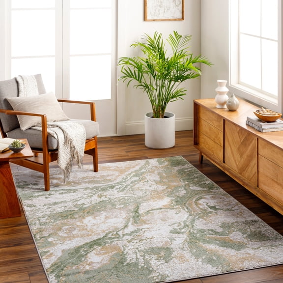 Artistic Weavers San Francisco Area Rug, 6'7" x 9', Green