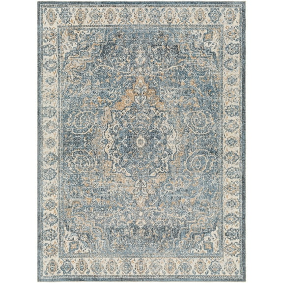 Artistic Weavers  Sky Blue 2' x 3'  Machine Washable Rectangle Area Rug