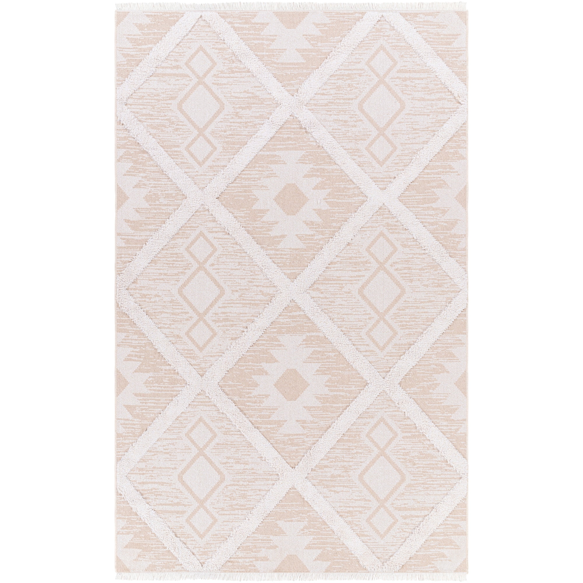 Artistic Weavers  Tan 2' x 4' Rustic Rectangle Area Rug