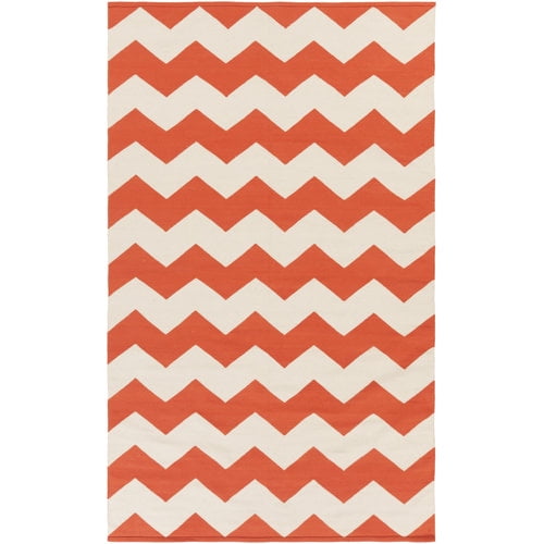 Artistic Weavers Vogue Orange Chevron Collins Area Rug