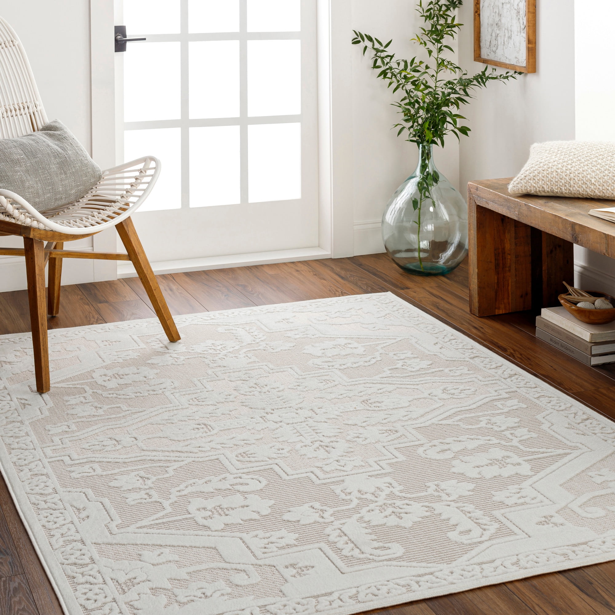Artistic Weavers  White 9' x 12'  Indoor/Outdoor Rectangle Area Rug