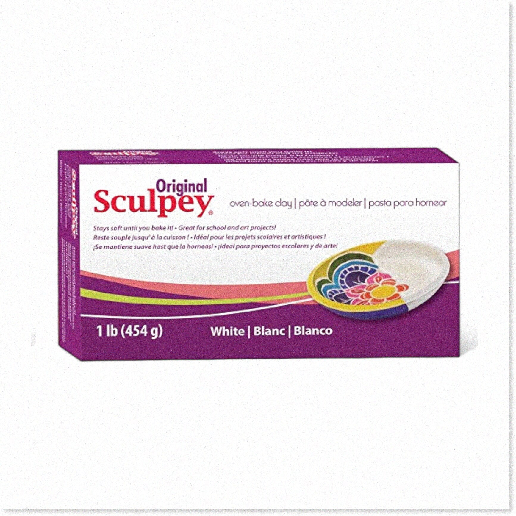 Artistic White Clay School & Art Projects 3 Pack, 1 lb OvenBake