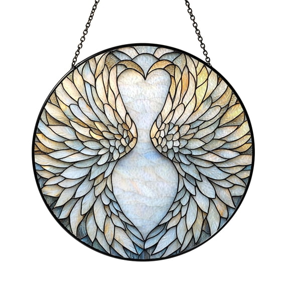 Artistic Window Decor – Feather Wing Design