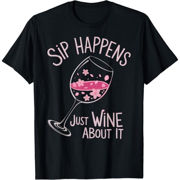 Artistic Wine Glass T-Shirt100% cotton