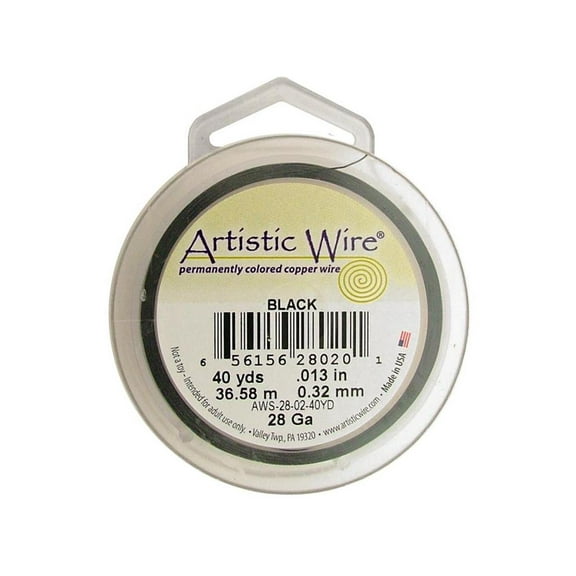 Artistic Wire 28Ga Pkg Black 40yd
