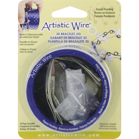 Artistic Wire 3D Bracelet Jig with 20 Pegs