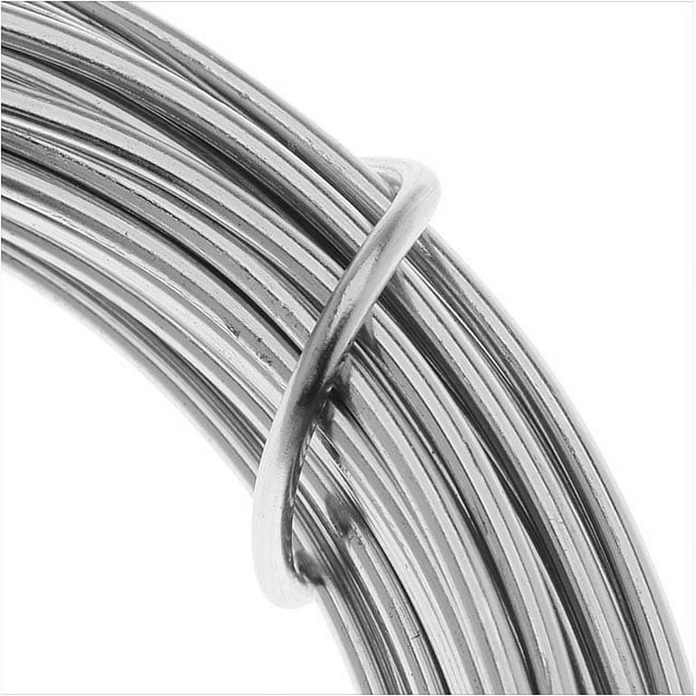 Artistic Wire, Aluminum Craft Wire 12 Gauge Thick, 12 Meter Spool, Natural  Aluminum