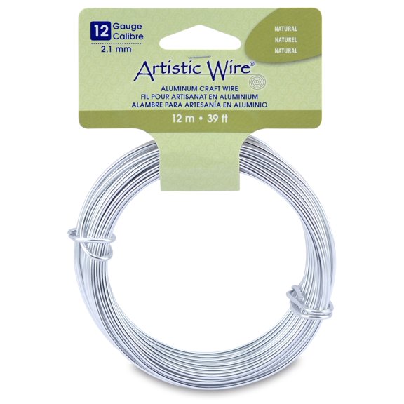 Artistic Wire Aluminum Craft Wire 12ga - Silver Tone