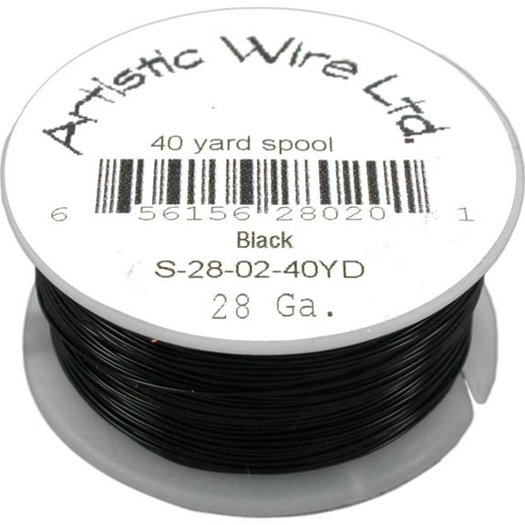Artistic Wire Beading Craft Wrapping Black 28G 120ft