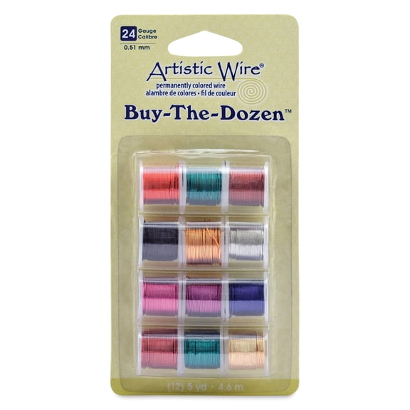 Artistic Wire Buy-The-Dozen 5yd 12/Pkg-24 Gauge