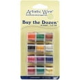 thumbnail image 1 of Artistic Wire Colored Copper Craft Wire - Buy-The-Dozen, Assorted Colors, 20 Gauge, 9 ft, Set of 12, 1 of 2