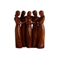 thumbnail image 1 of Artistic Wood-texture Resin Statue for Sisters and Friends with Meaningful Symbolism of Friendship for Tabletop Windowsill or Side Table Ornament, 1 of 3